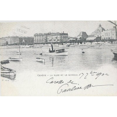 Genève - La Rade et le Kursaal vers 1900 